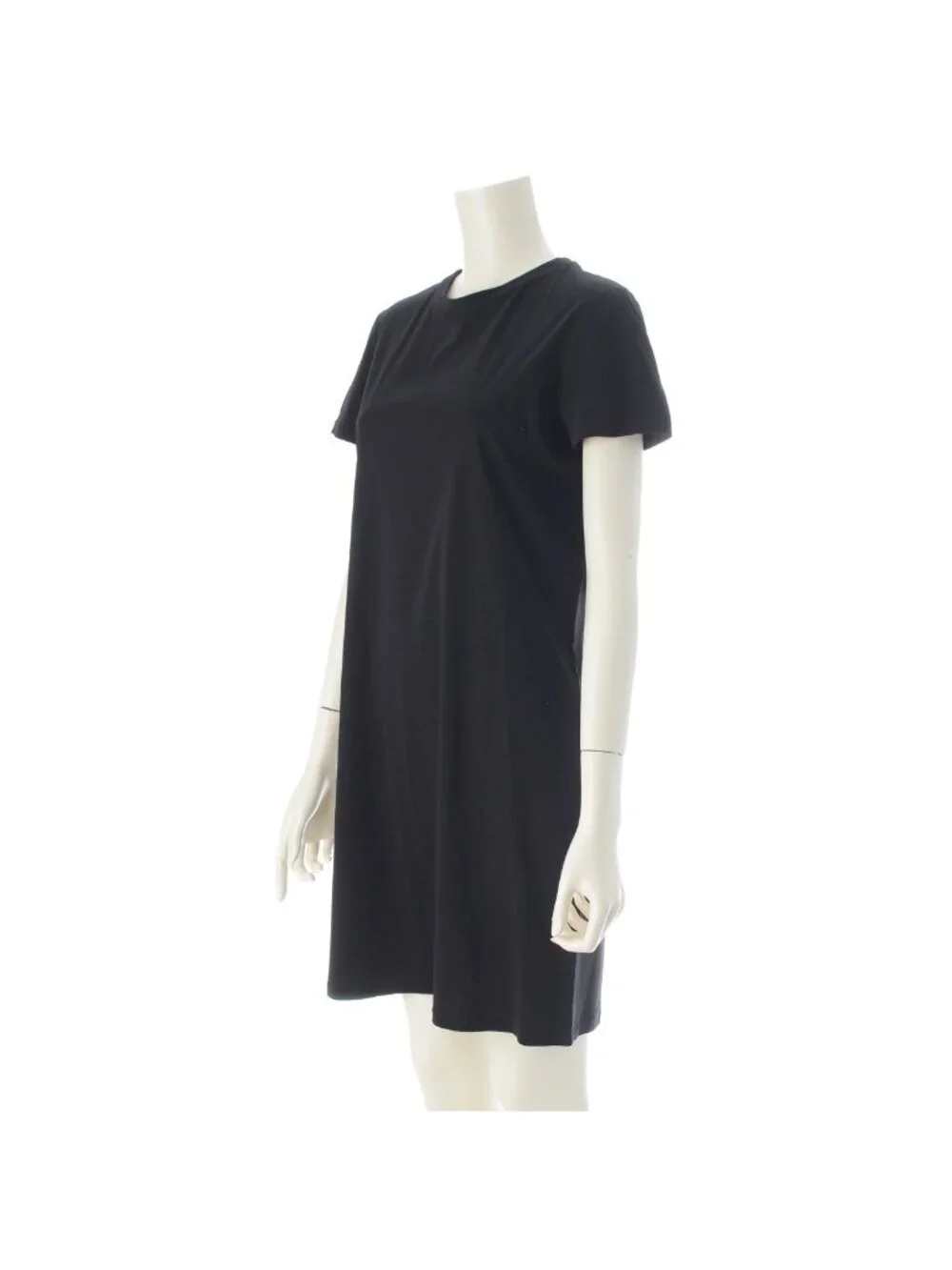 Chanel Cotton Top Back Coco Button Short Sleeve Dress Black - Picture 2 of 10